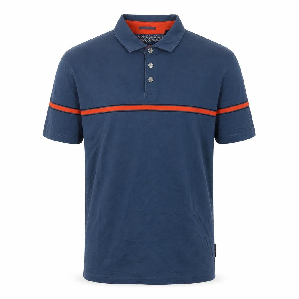 Ted Baker Men's Blue Polo Shirt Size M Cotton Short Sleeve