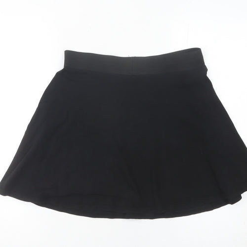 Women's Black Petite A-Line Skirt Size 12 Knee Length