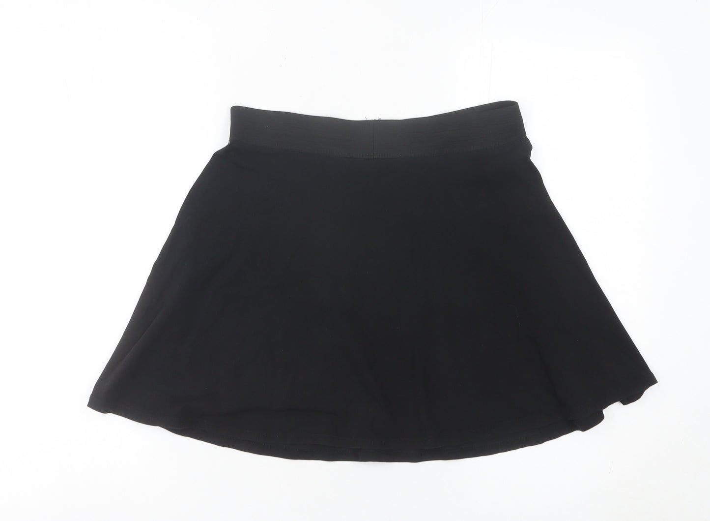 Women's Black Petite A-Line Skirt Size 12 Knee Length