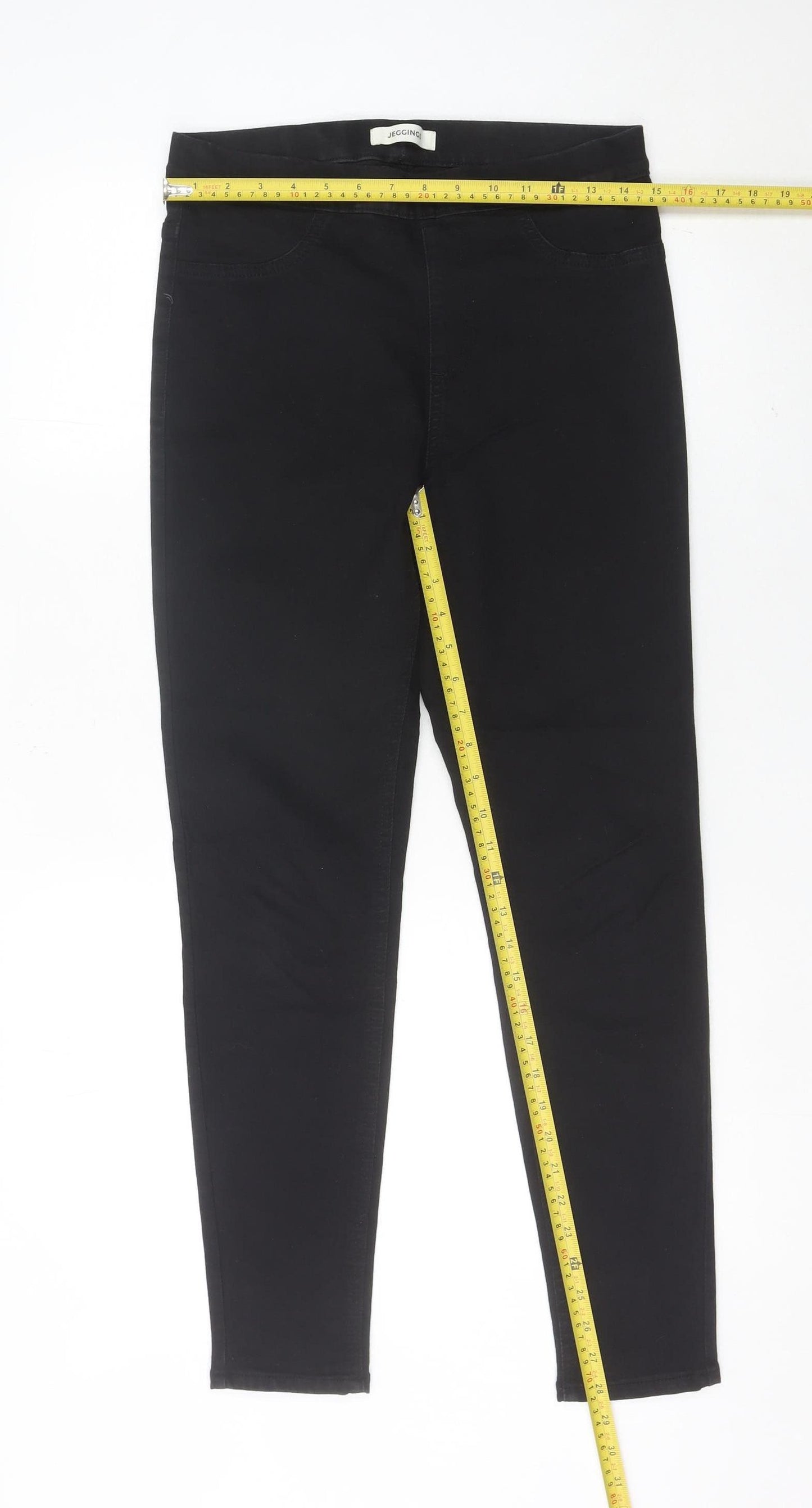 Marks and Spencer Womens Black Jeggings Size 12 Regular Fit