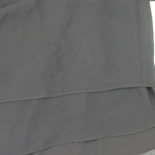 Phase Eight Womens Grey Size 12 Tunic Blouse V-Neck 3/4 Sleeve