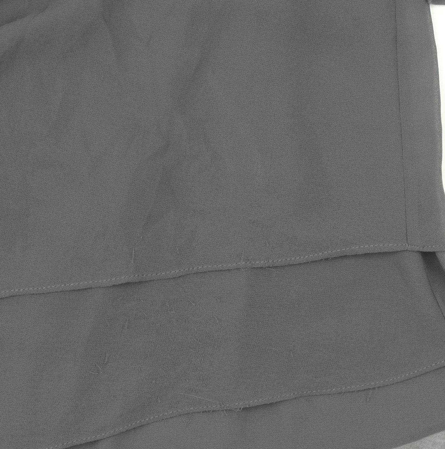Phase Eight Womens Grey Size 12 Tunic Blouse V-Neck 3/4 Sleeve