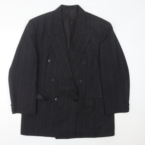 Marks and Spencer St Michael Men’s Grey Pinstripe Blazer 42in Chest Medium