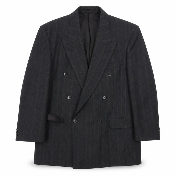 Marks and Spencer St Michael Men’s Grey Pinstripe Blazer 42in Chest Medium