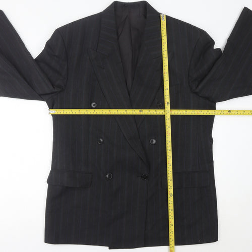 Marks and Spencer St Michael Men’s Grey Pinstripe Blazer 42in Chest Medium