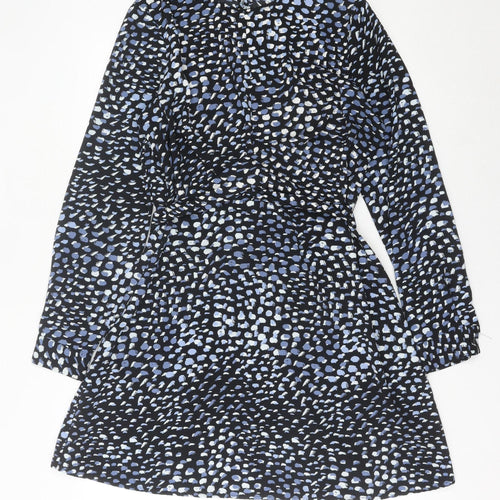 Warehouse Womens Multicoloured Animal Print A-Line Dress UK 14