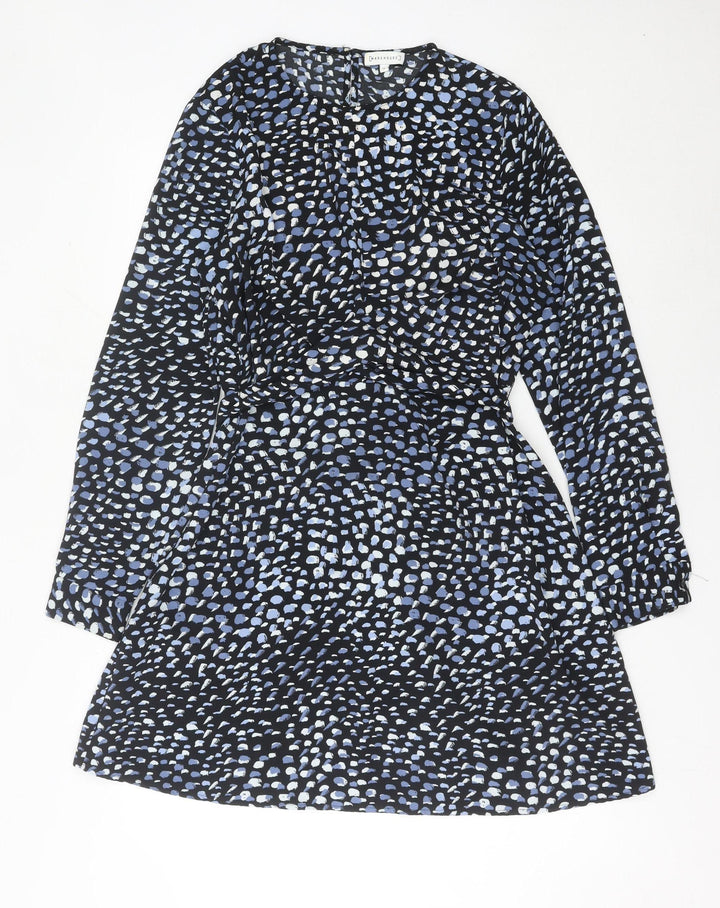 Warehouse Womens Multicoloured Animal Print A-Line Dress UK 14