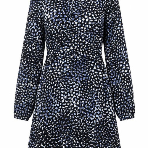 Warehouse Womens Multicoloured Animal Print A-Line Dress UK 14