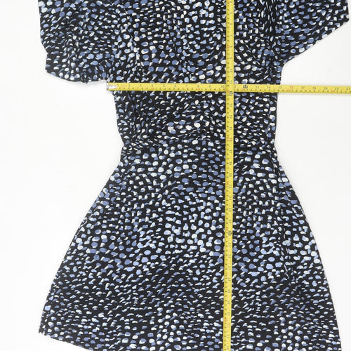 Warehouse Womens Multicoloured Animal Print A-Line Dress UK 14