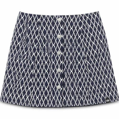 Superdry Women’s Blue Geometric A-Line Short Skirt Size M