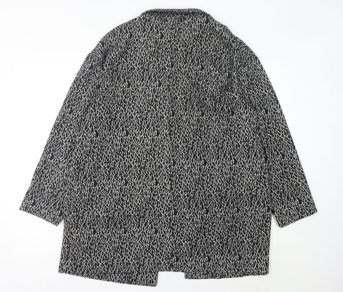 George Women’s Black Animal Print Blazer Jacket Size 18 Regular