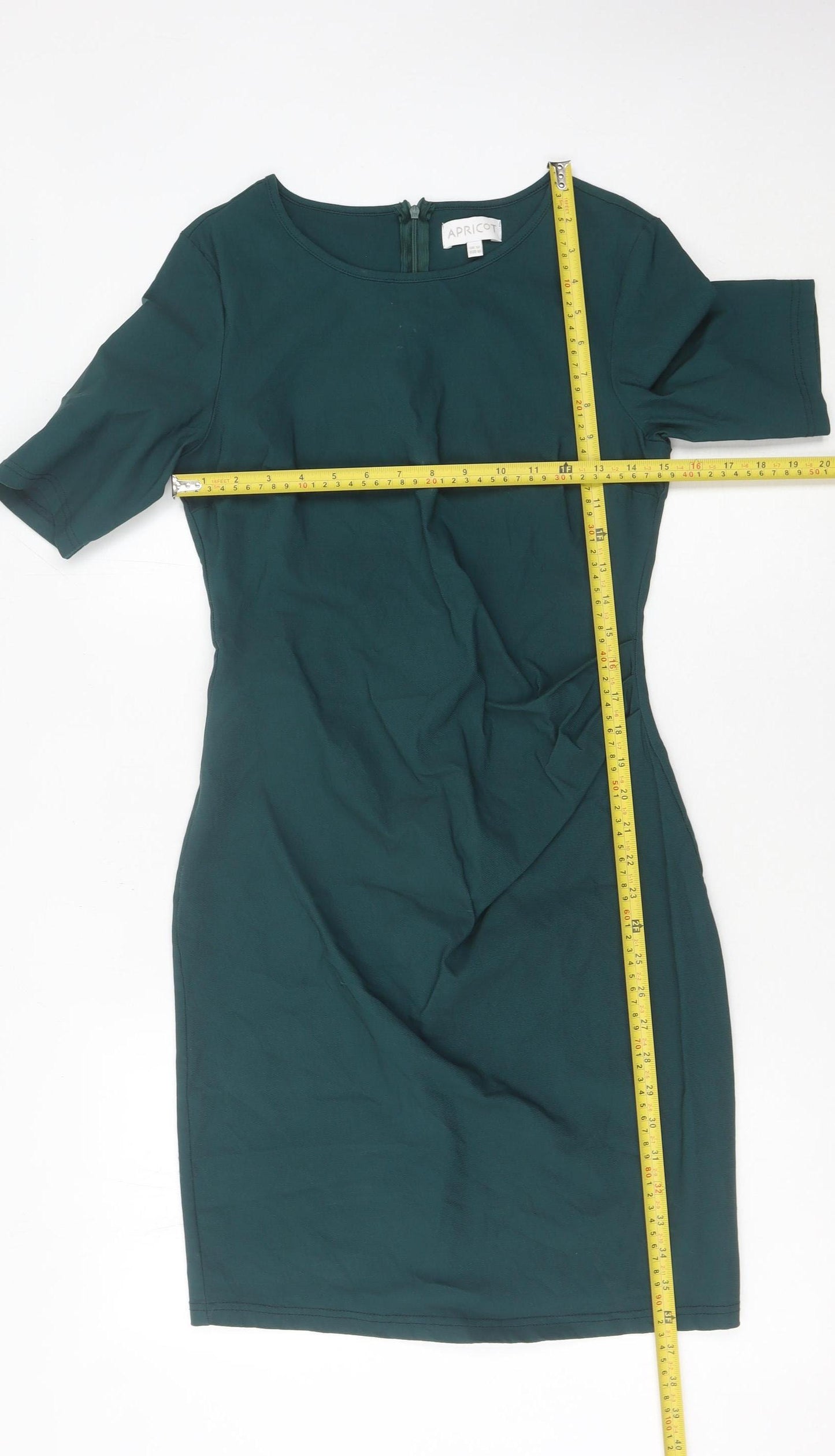 Apricot Women’s Green Bodycon Knee Length Dress UK 12