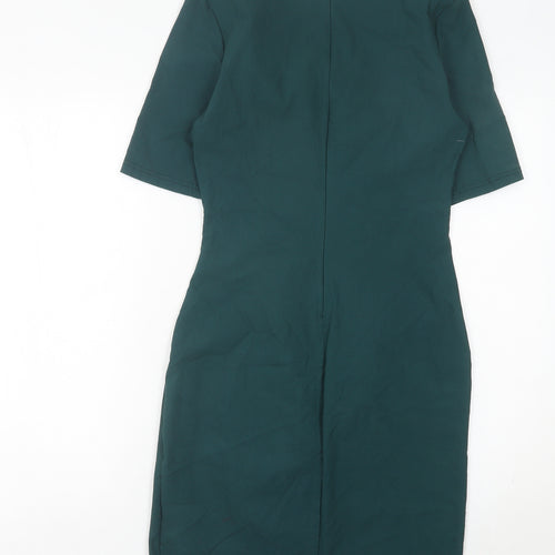 Apricot Women’s Green Bodycon Knee Length Dress UK 12