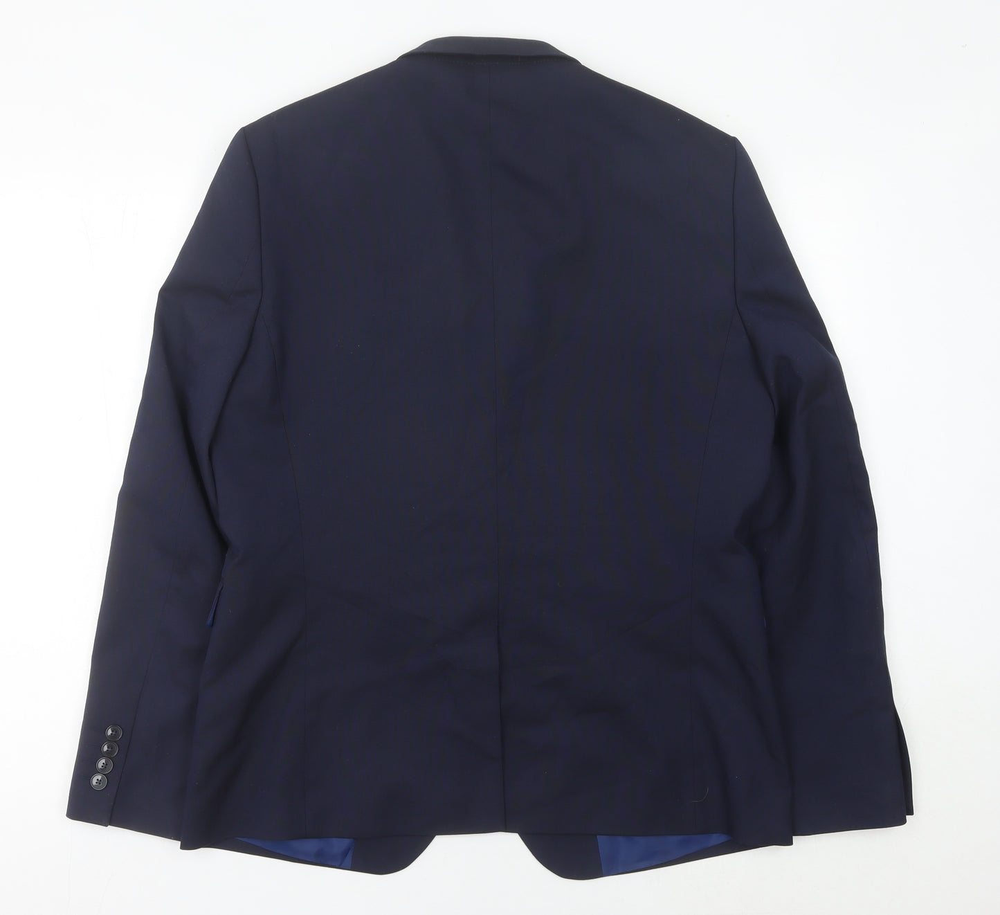 Burton Menswear Men Blue 42R Skinny Fit Blazer Jacket