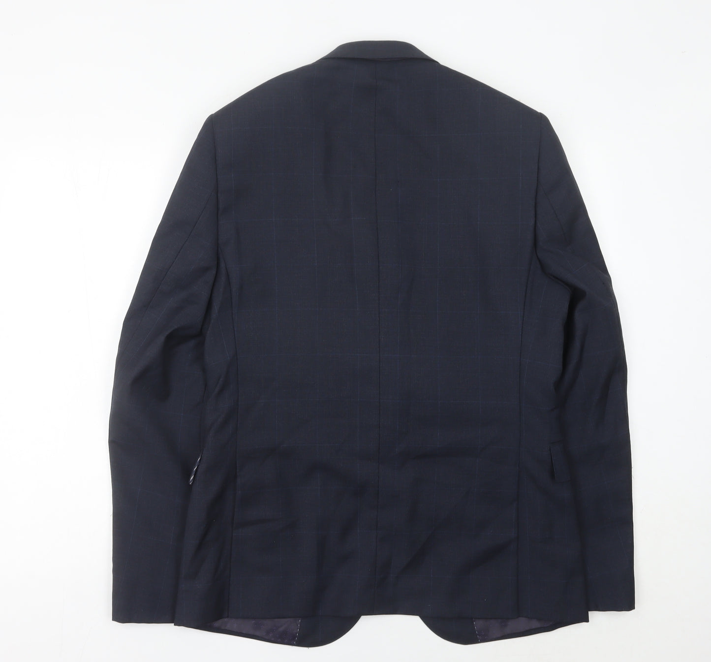 Marks and Spencer Men's Blue Wool Blazer Jacket 40R Medium