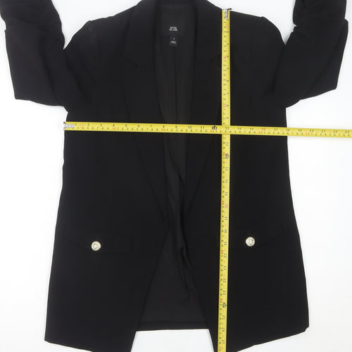 River Island Womens Black Size 6 Blazer Jacket Workwear