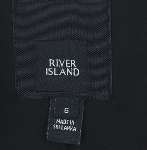 River Island Womens Black Size 6 Blazer Jacket Workwear
