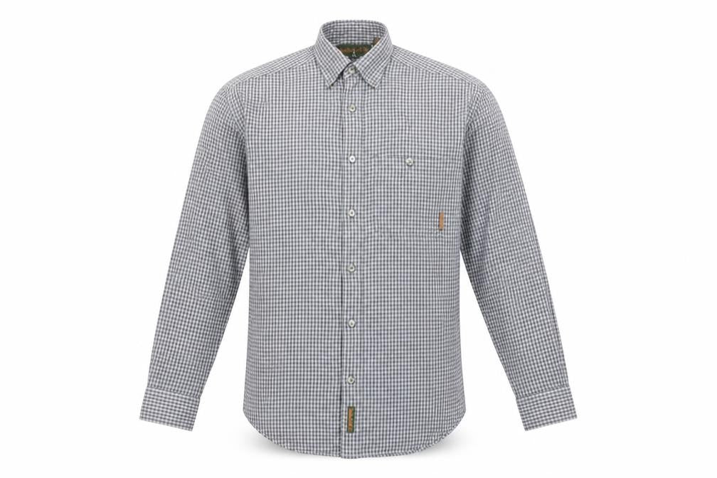 Timberland Men’s XS Blue Check Cotton Long Sleeve Button-Up Shirt