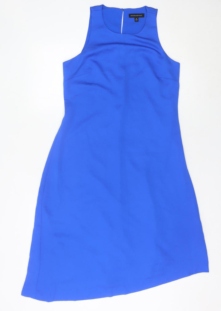 Banana Republic Women’s Blue Sheath Knee Length Dress Size 8