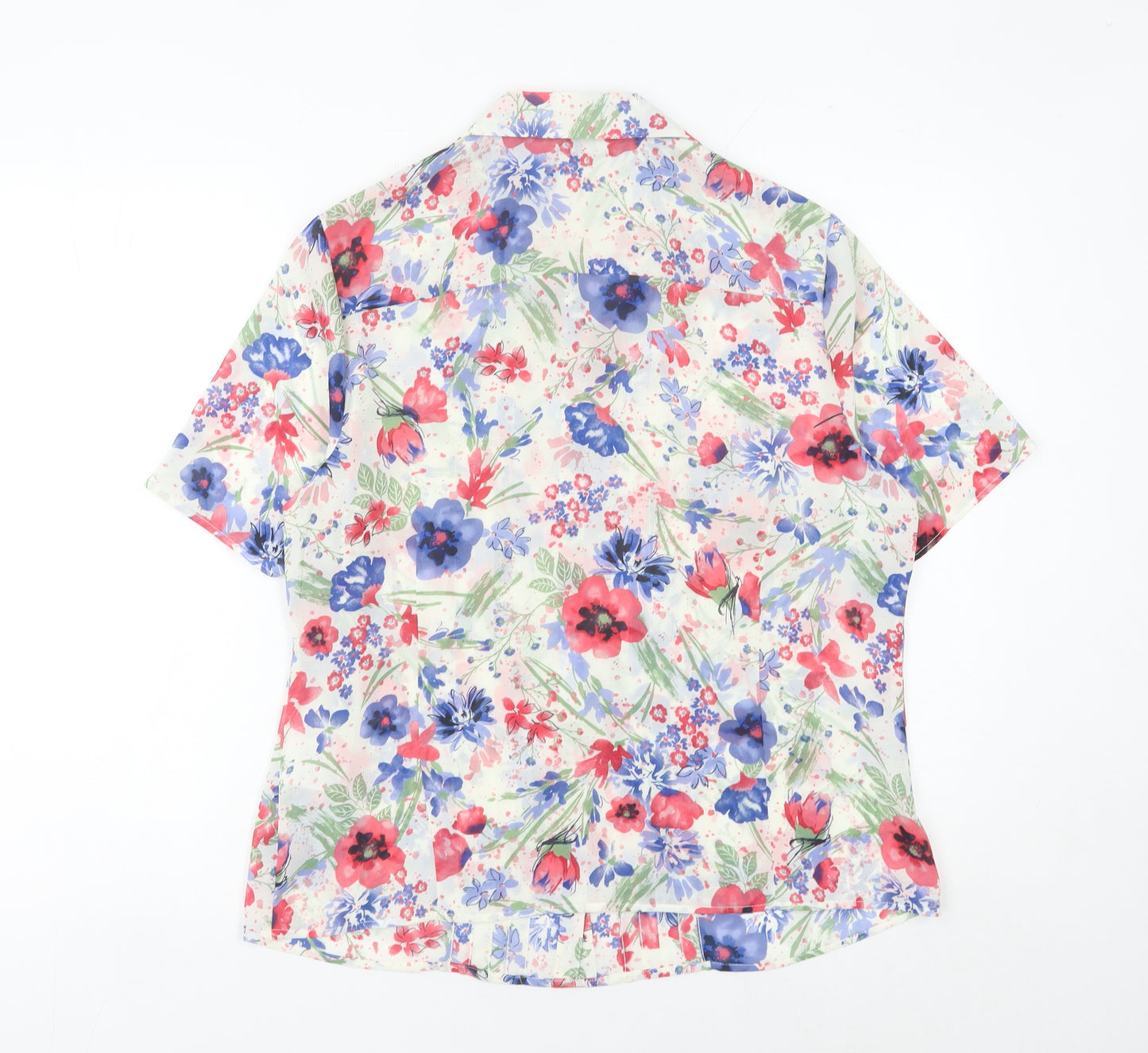 Honor Millburn Women’s Multicoloured Floral Button-Up Blouse Size 14