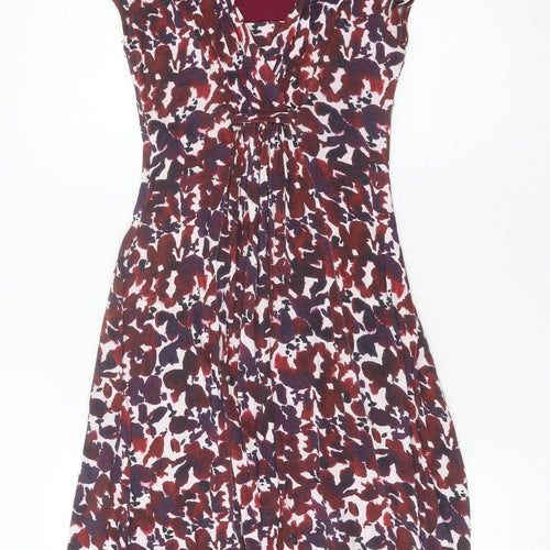 Jigsaw Womens Multicoloured XS A-Line Viscose Knee Dress