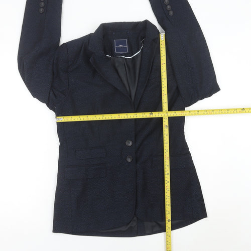Next Women’s Blue Polka Dot Blazer Jacket UK 12 Regular Fit