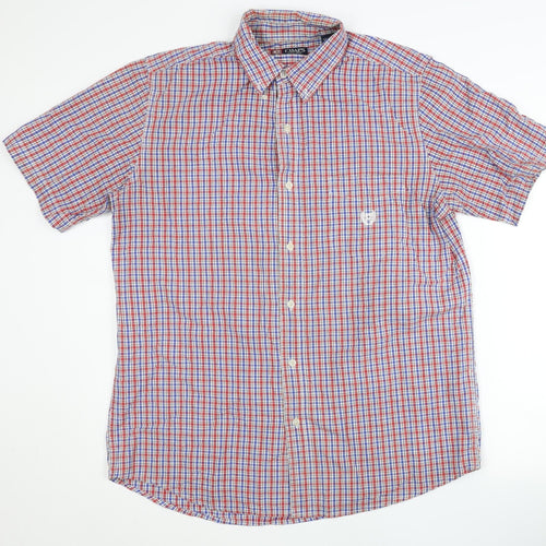 Chaps Men's Multicoloured Check Cotton Short Sleeve Shirt M
