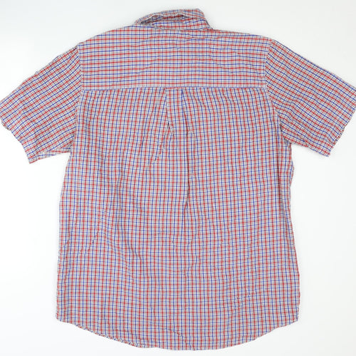 Chaps Men's Multicoloured Check Cotton Short Sleeve Shirt M