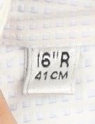 Next Men's Blue Check Cotton Slim Fit Formal Shirt 16in Collar