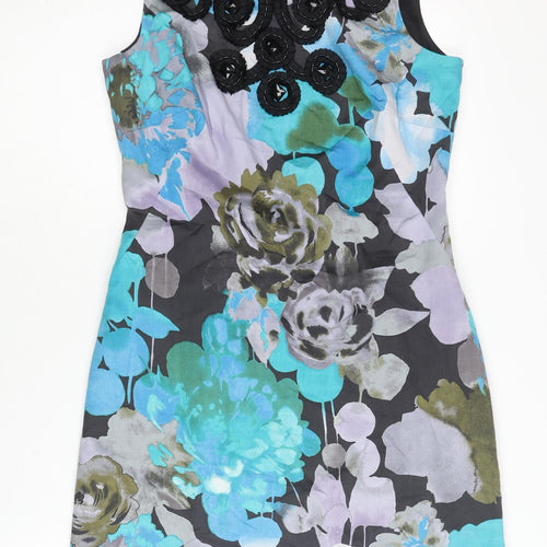 Monsoon Women’s Multicoloured Floral Sheath Dress Size 10