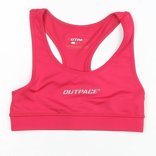 Outpace Women’s Pink Racerback Sports Tank Top Size S Athletic Gym