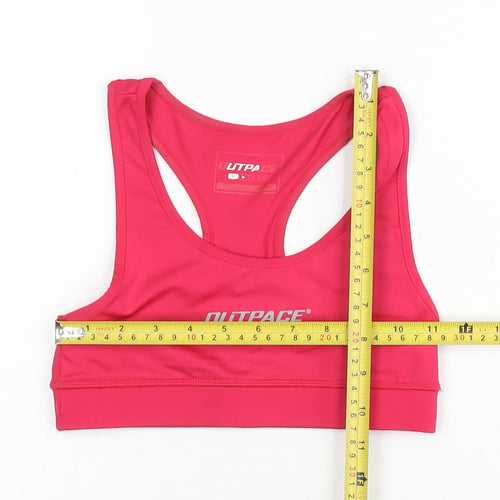 Outpace Women’s Pink Racerback Sports Tank Top Size S Athletic Gym