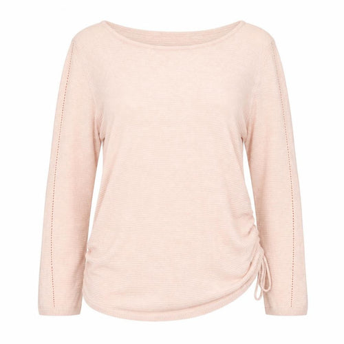 M&Co Women’s Pink Size 14 Pullover Jumper Scoop Neck Long Sleeve