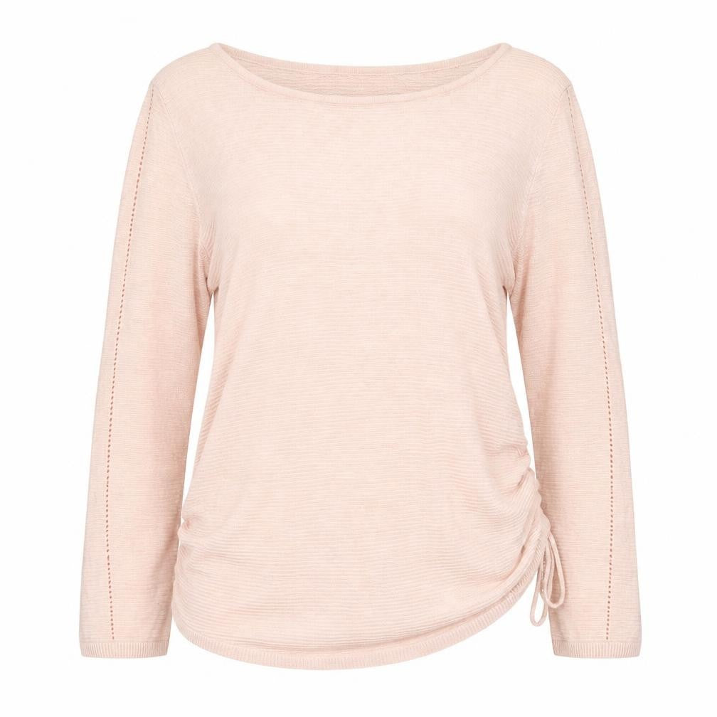 M&Co Women’s Pink Size 14 Pullover Jumper Scoop Neck Long Sleeve