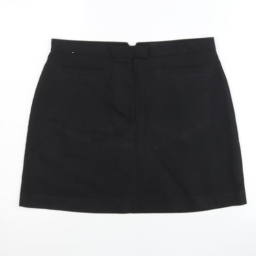 Next Womens Black Size 10 Pencil Skirt Knee Length Workwear