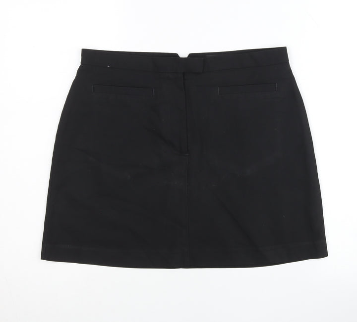 Next Womens Black Size 10 Pencil Skirt Knee Length Workwear