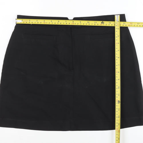 Next Womens Black Size 10 Pencil Skirt Knee Length Workwear