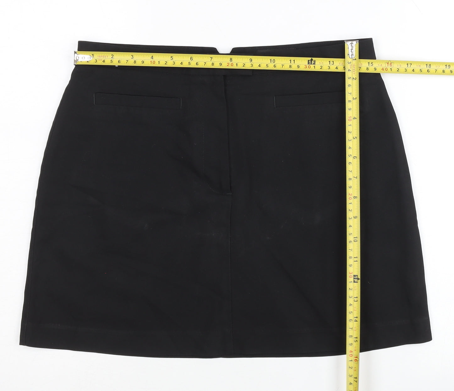 Next Womens Black Size 10 Pencil Skirt Knee Length Workwear