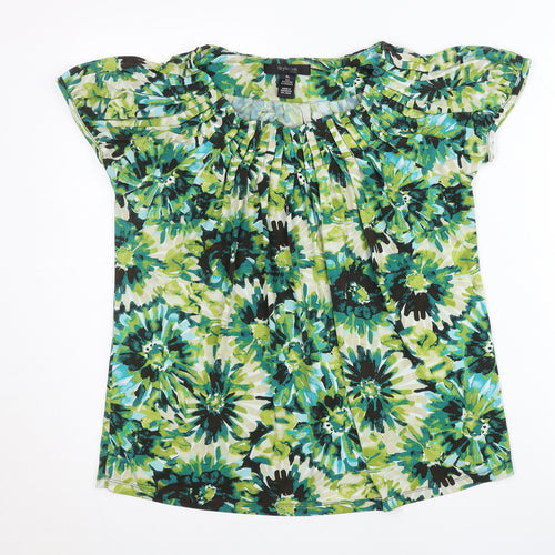 Style & Co Women’s Multicoloured Floral Tunic Blouse PL Petite L
