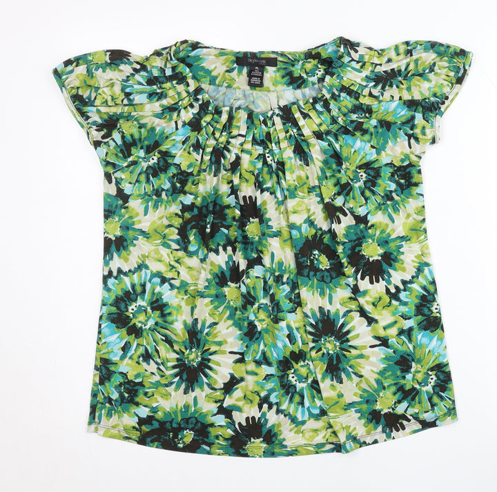 Style & Co Women’s Multicoloured Floral Tunic Blouse PL Petite L