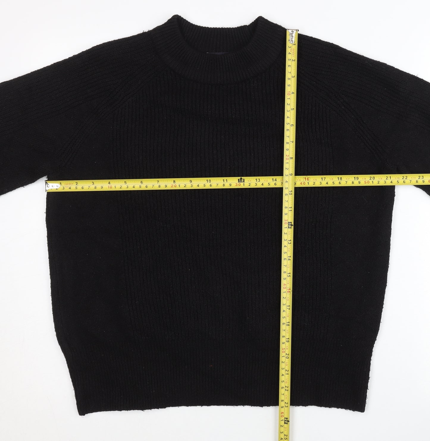 Marks and Spencer Womens Black Pullover Jumper M Long Sleeve Knit