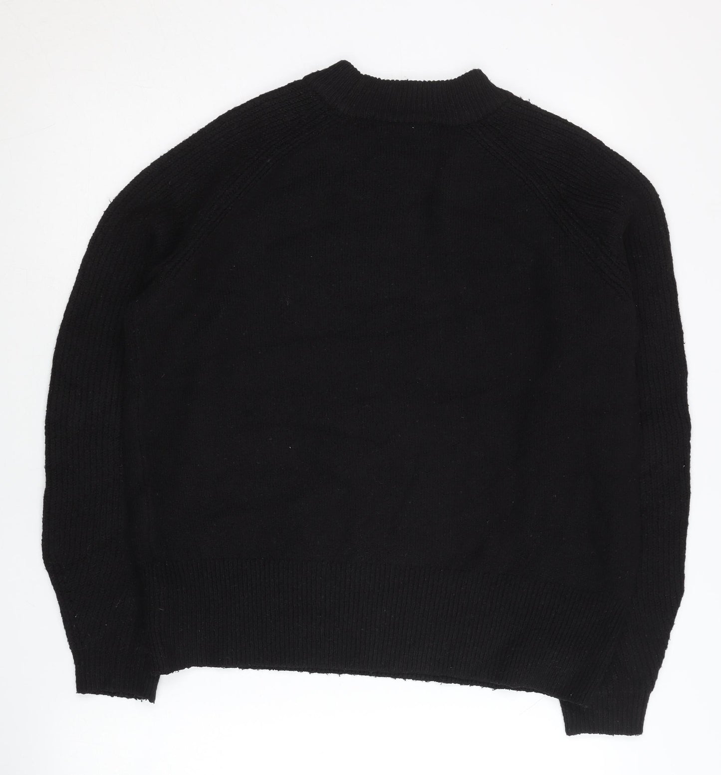 Marks and Spencer Womens Black Pullover Jumper M Long Sleeve Knit
