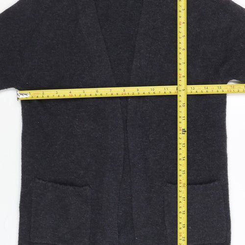 Zara Girls Black Long Sleeve Cardigan Jumper 7 Years Knitwear