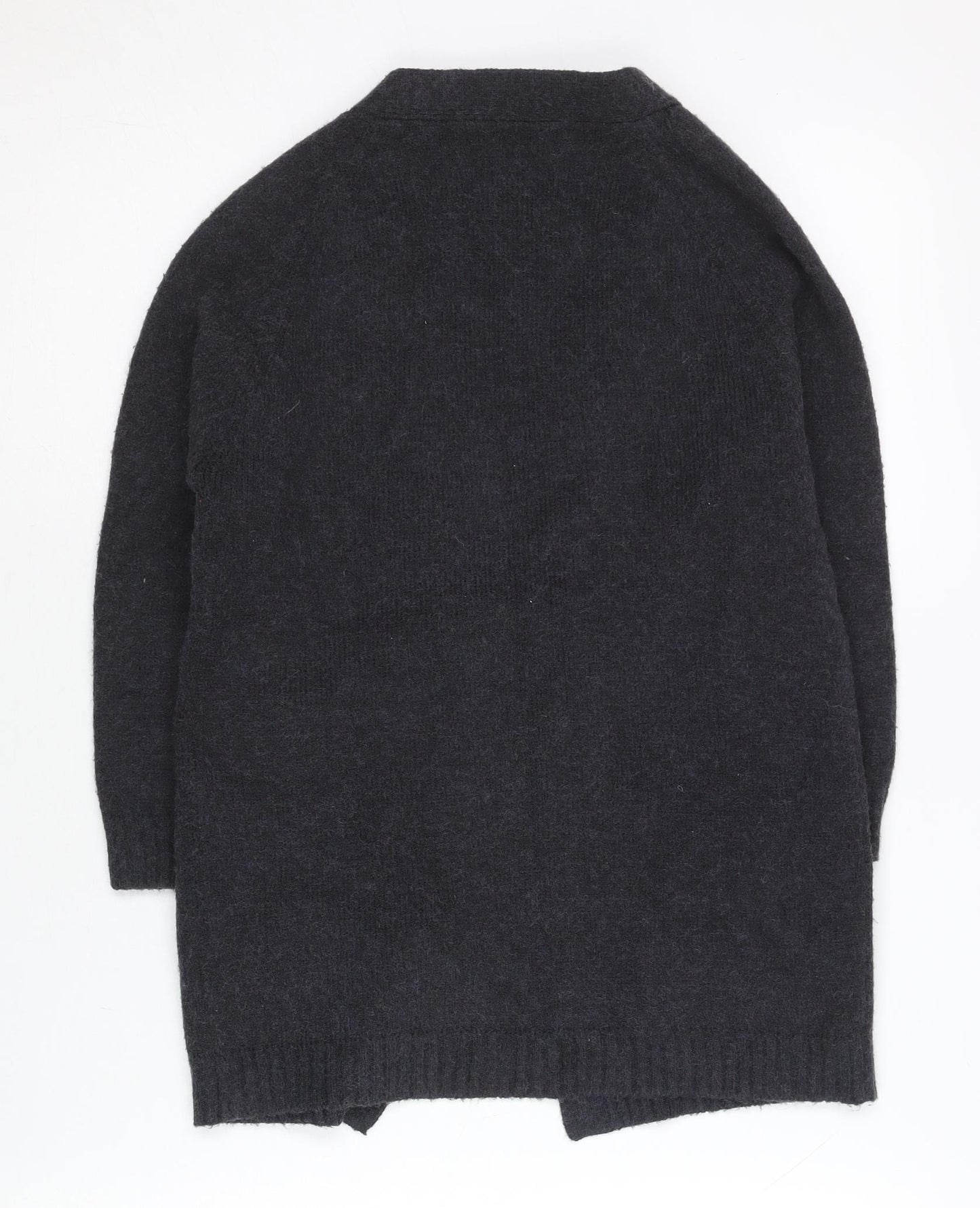 Zara Girls Black Long Sleeve Cardigan Jumper 7 Years Knitwear