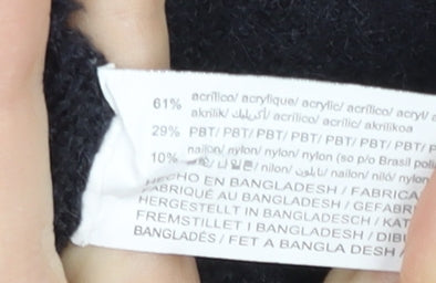 Zara Girls Black Long Sleeve Cardigan Jumper 7 Years Knitwear