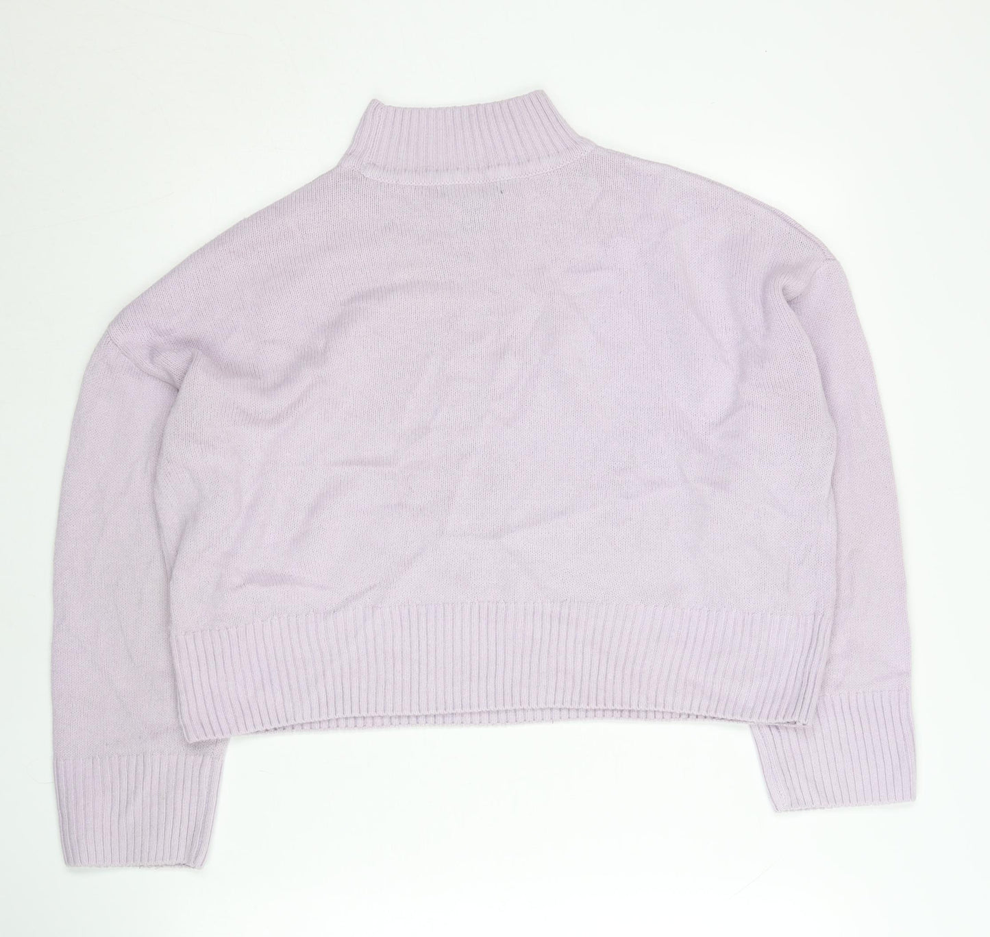 New Look Women’s Petite Purple Mock Neck Jumper Size M