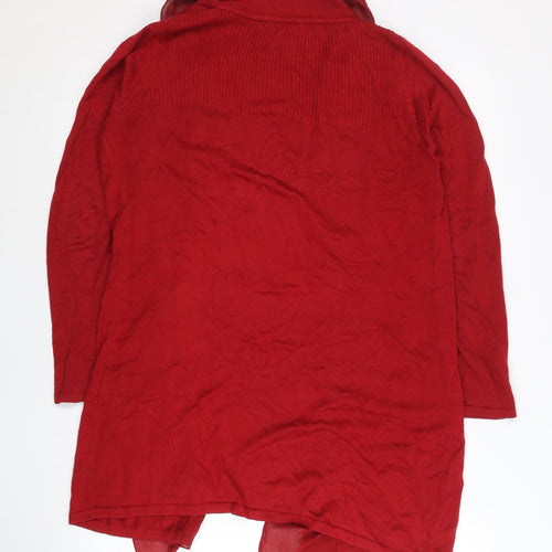 Marks and Spencer Women’s Red Long Sleeve Cardigan Size S