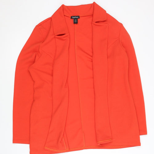 Boohoo Women’s Orange Blazer UK 10 Regular Fit Lightweight