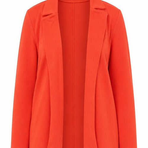Boohoo Women’s Orange Blazer UK 10 Regular Fit Lightweight