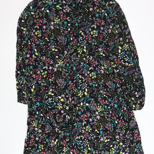 Marks and Spencer Women’s Multicoloured Floral A-Line Viscose Dress Size 10 Long
